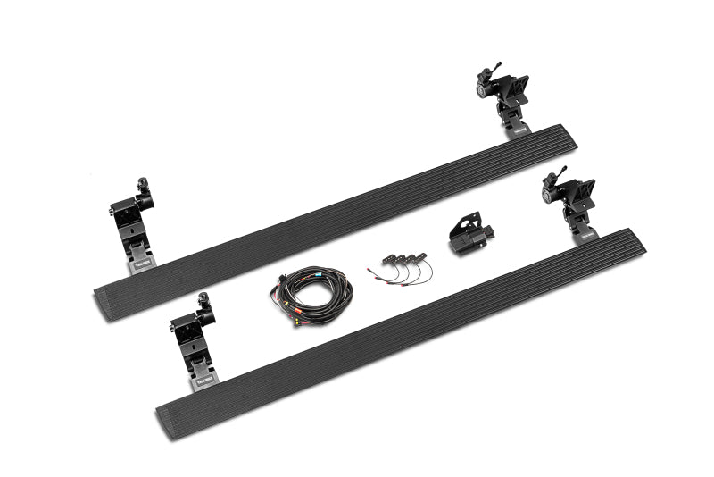 RealTruck 11-22 Ram 2500/3500 CC 4dr VoltStep Electric Running Board Kit (No Drill) - Tex. Blk