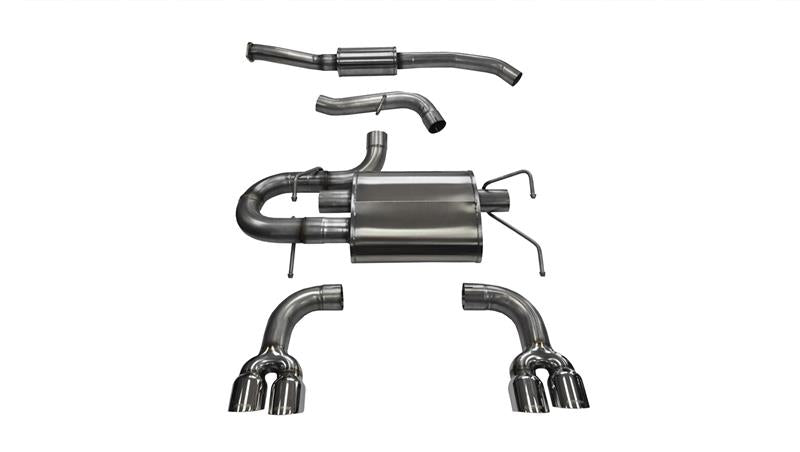 Corsa 2008-2014 Subaru Impreza Hatchback STI 2.5L Turbo Manual Polished Sport Cat-Back Exhaust