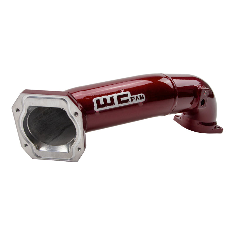 Wehrli 11-16 GM Duramax LML Passenger 3in Upper Crossover Intercooler Pipe - Semi-Gloss Black