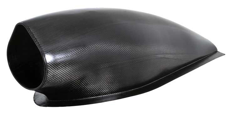 K&N Universal NHRA Pro Stock Custom Racing Carbon Fiber Intake Tubes w/ Billet Throttle Body Adapter