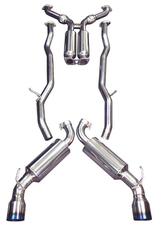 Injen 08-13 Infiniti G37 V6 3.7L RWD Coupe Only 76mm Stainless Steel Exhaust w/ Titanium Tips
